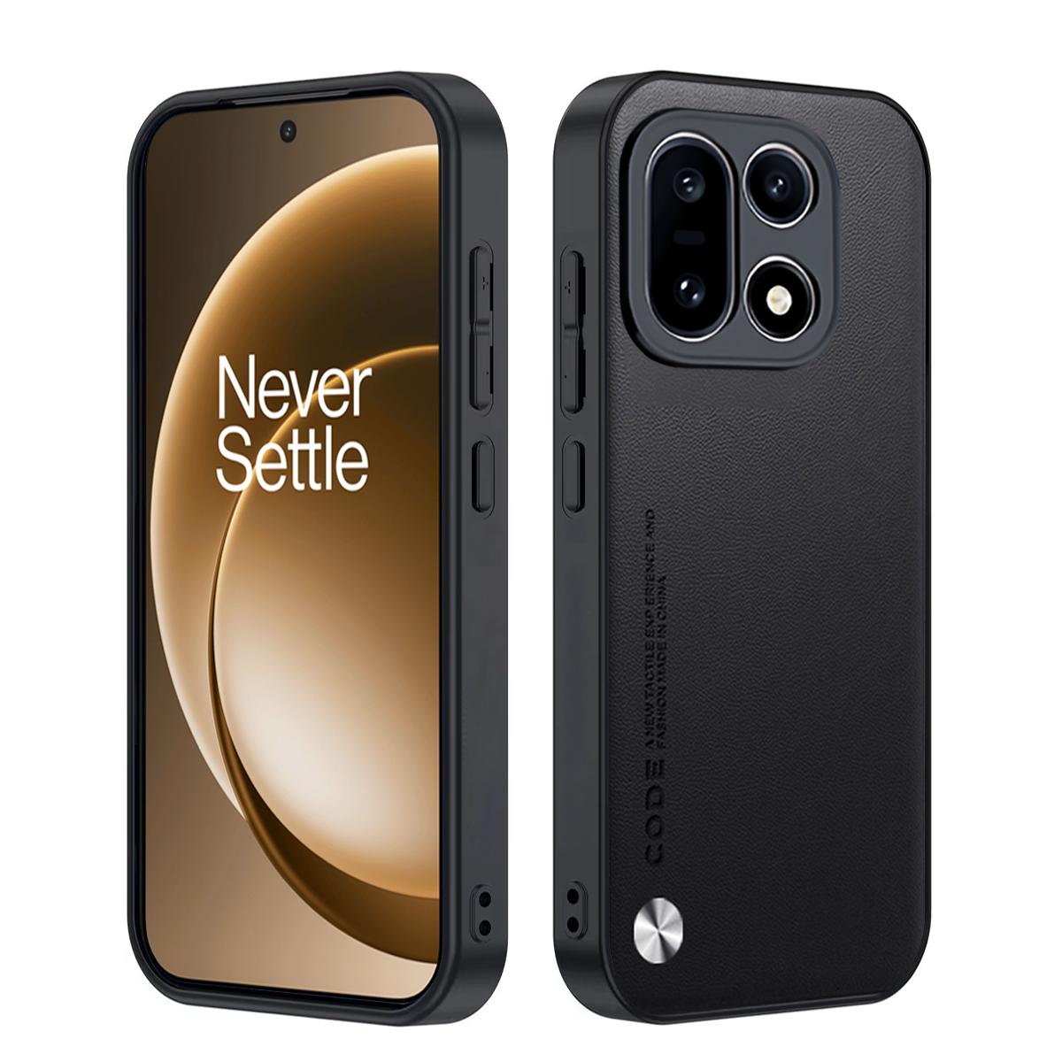 

Чехол для Oneplus 15 13 13R 13T 12 11 Роскошная текстура волокна ПУ-кожа Полная защита Противоударный Чехол для телефона Capa Funda for Oneplus 15 чёрный