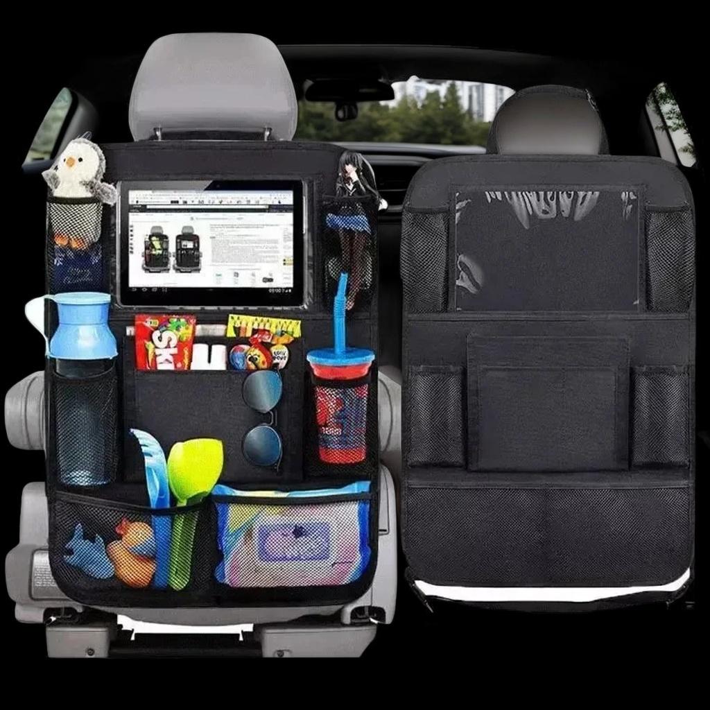 Multi-Pocket Car Seat Organizer with Tablet Holder - Oxford Fabric Back Storage (Multifunctional)