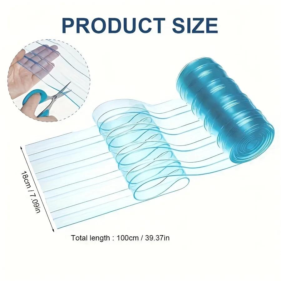1Pc Cuttable Clear PVC Pet Door Flap Waterproof Thermal‑Insulated Replacement Dog‑House Door Curtain Dust‑Proof Easy‑Install Pet