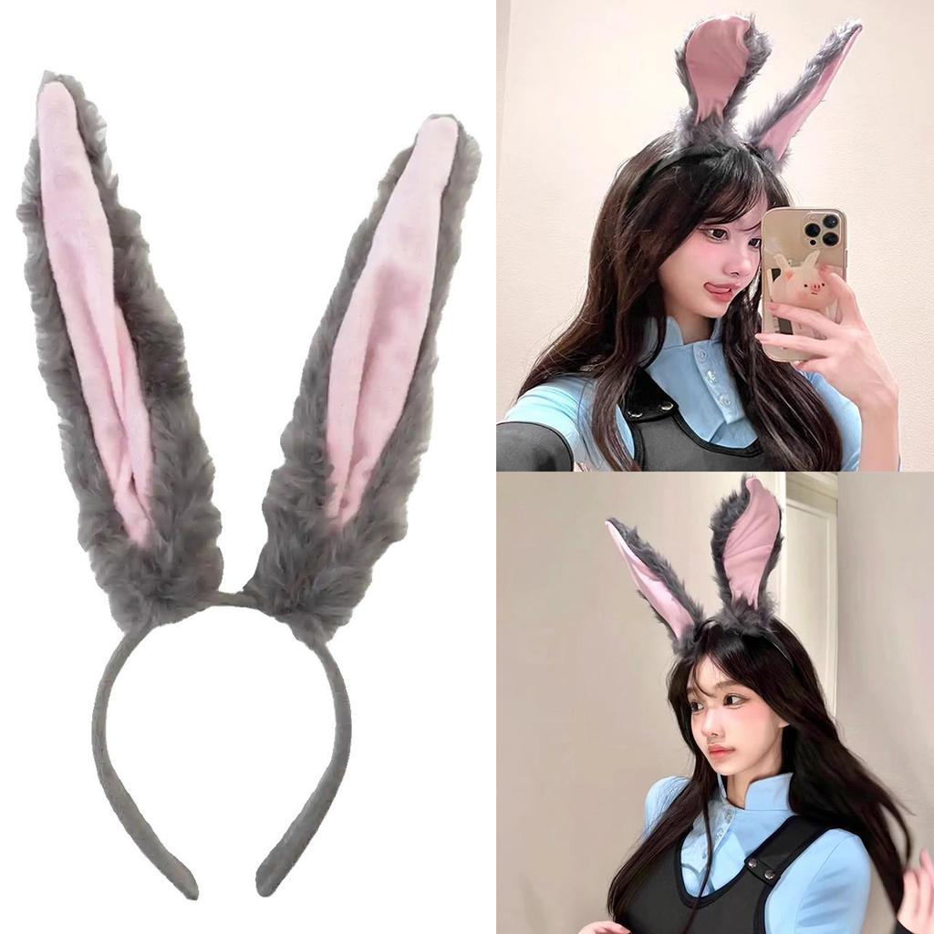 Rabbits Ears Hairband Photo Props Easter Hair Hoop Headband Party Headpiece Fun Headbands for Music Festival