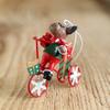 Miniature Christmas Hanging Ornament Miniature Christmas Hanging Ornament Delicate Iron Resin Holiday Tree Adornment