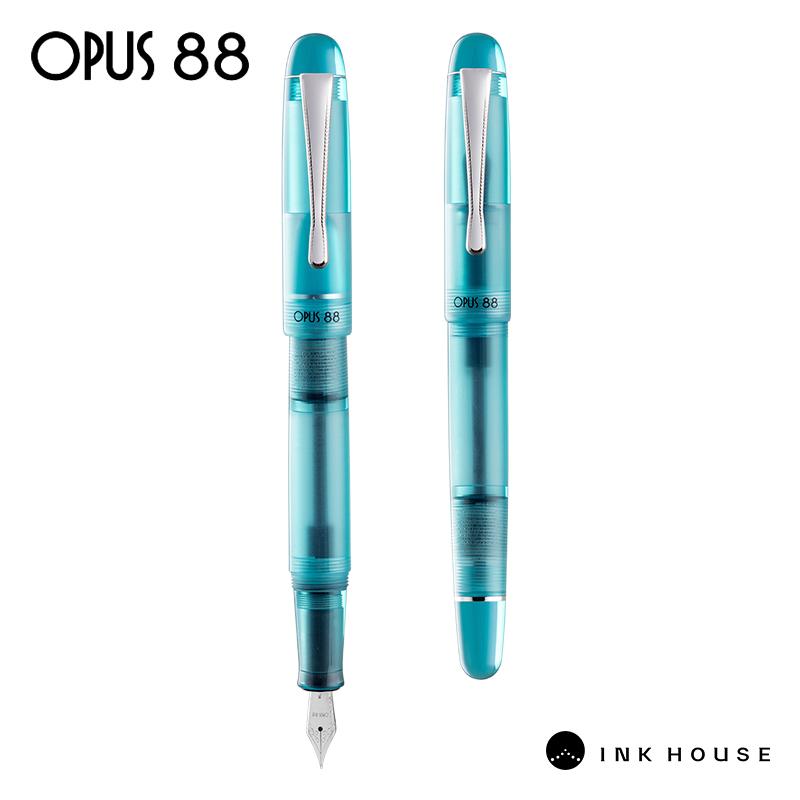 

OPUS 88 PICNIC Ручка-капиллярная ручка с пипеткой Ограниченная серия Прозрачная демонстрационная ручка для начинающих с гладким пером JOWO Идеальный подарок F Nib (0.5MM ) синий