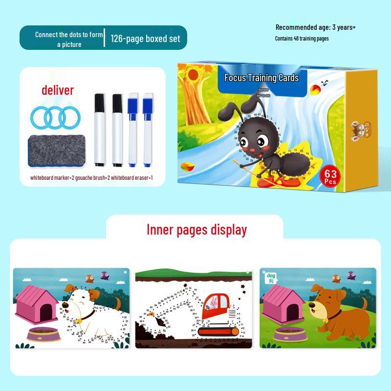 Erasable Pen Control Practice Cards for Preschoolers: Early Education Focus & Fun Puzzle Toys for Ages 2-4