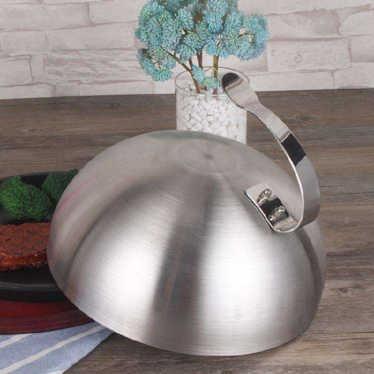 Durable Food Cover Round Basting Cover Multi Purpose Stainless Steel Steak Cover