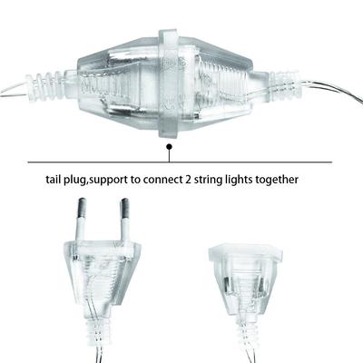 3M/5M Kabel Stecker Transparente Led licht string Verlängerung Standard Power Verlängerung Kabel Für Hause Urlaub string Licht Weihnachten