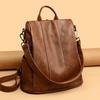 NEUER Anti-Diebstahl Rucksack Handtaschen Hohe Qualität Weiches Leder Damen Vintage Tasche Schultaschen Reise Rucksack Damen Buchertasche Rucksack