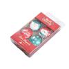 Creative Santa Claus & Snowman Crystal Glass Magnet Set - 4 Transparent Refrigerator Pendants