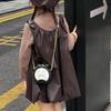 2025 Fashionable Girls' Rabbit Crossbody & Tote Bag – Cute Round Accessory for Little Girls
