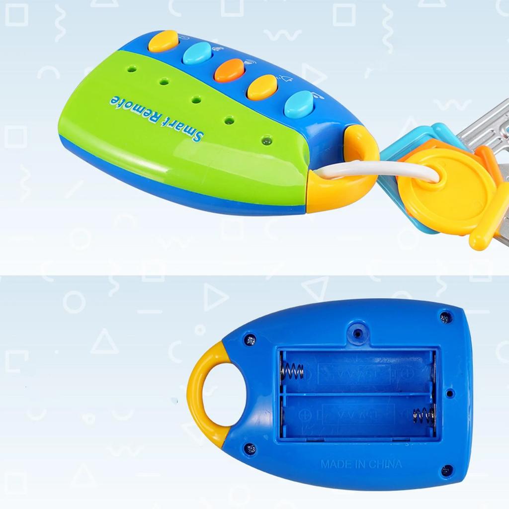 Simulated Car Sound Remote Control Toy Key Set Educational Activity Interactive Toy for Toddlers and Young Children with Multiple Sound Buttons
