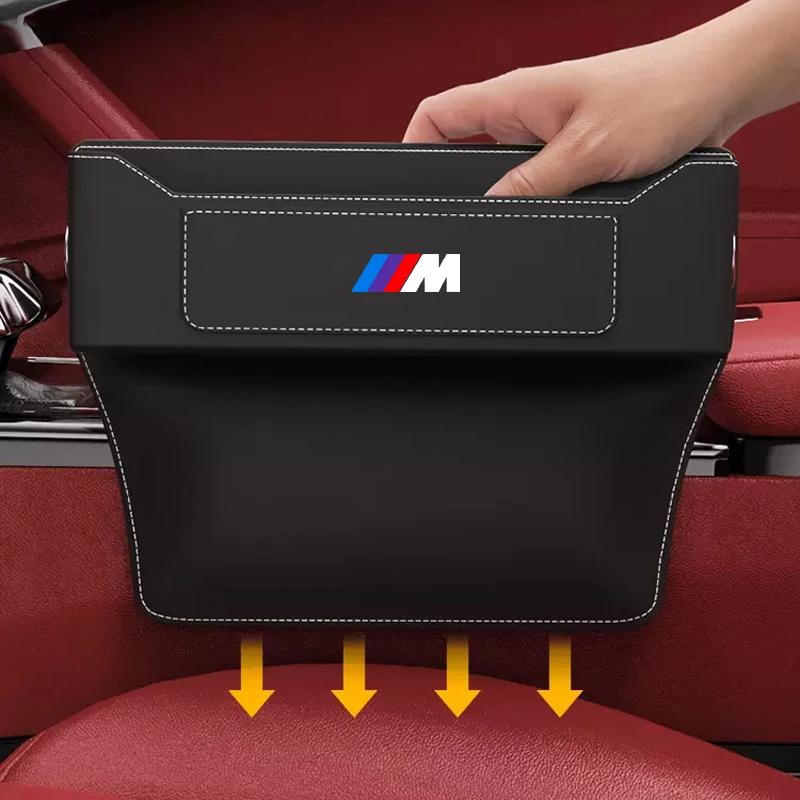 Car Front Seat Crevice Storage Box Pocket For BMW M E46 E90 E60 F30 F10 E39 E36 F20 G30 G20 E87 E92 E91 E30 Auto Accessories