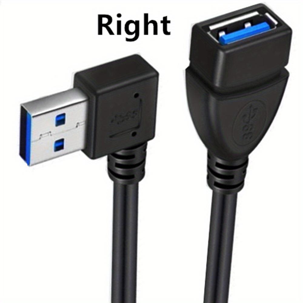 20cm USB 3.0 Extension Cable Male To Female 90 Degree Angle 5Gbps Data Sync Fast Charging for PC Laptop Mobile HDD