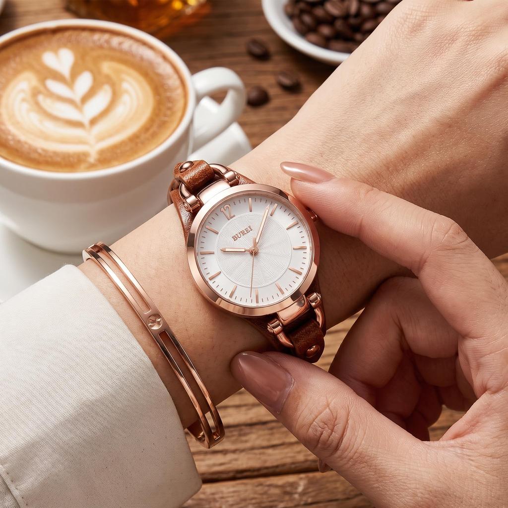 BUREI Women's Analog Quartz Watch