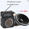 Portable Pocket FM AM SW Radio Speaker Bluetooth Music Player with Flashlight