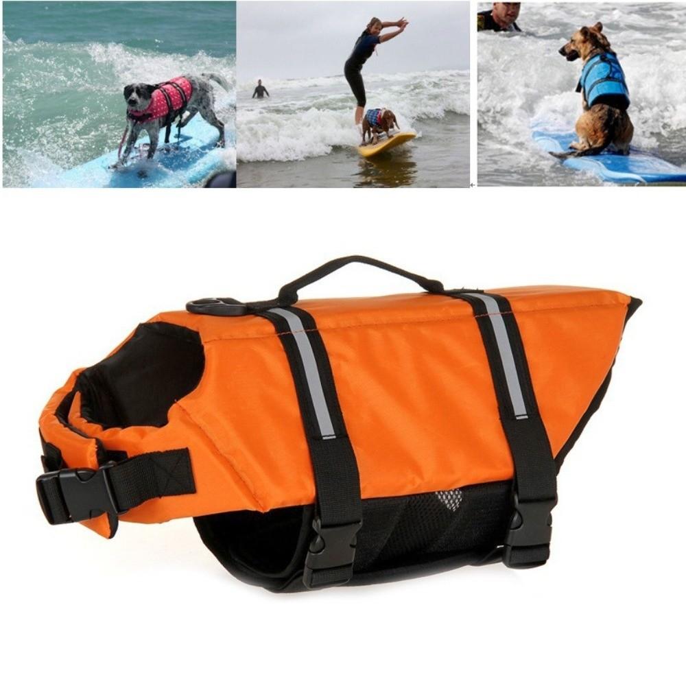 Adjustable Dog Life Jacket High Buoyancy Puppy Swimwear Pet Clothes Safety Swimming Suit Surfing