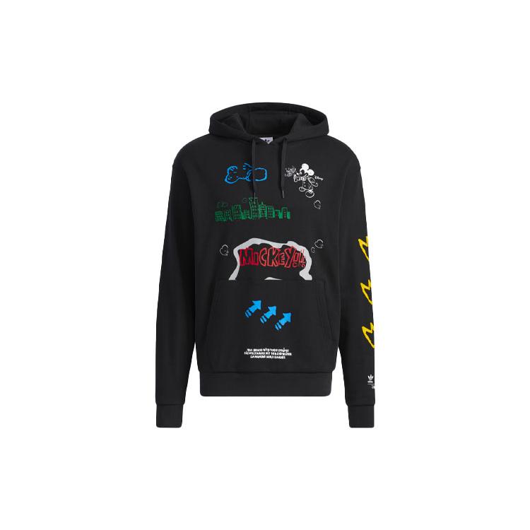 Adidas Originals Fangtastic Свитшоты Мужские Черный С капюшоном Умеренный Обычный H37060 XXS