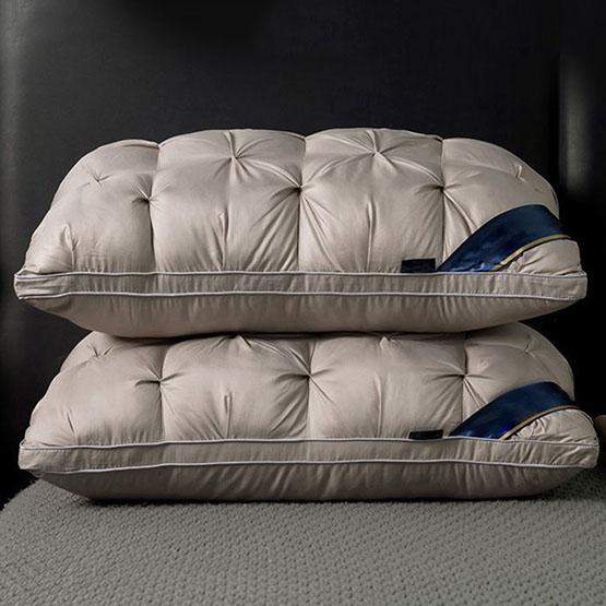 WTEMPO 45*75CM Luxury High Quality Home Hotel Dormitory Pillows Help Sleep Neck Support Non-Collapse Mid Pillow Core for All Seasons