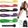 Factory Price Custom Logo Long Heavy Duty Pull Up Bands Latex Resistance Exercise Bands for Gym & Home Workout