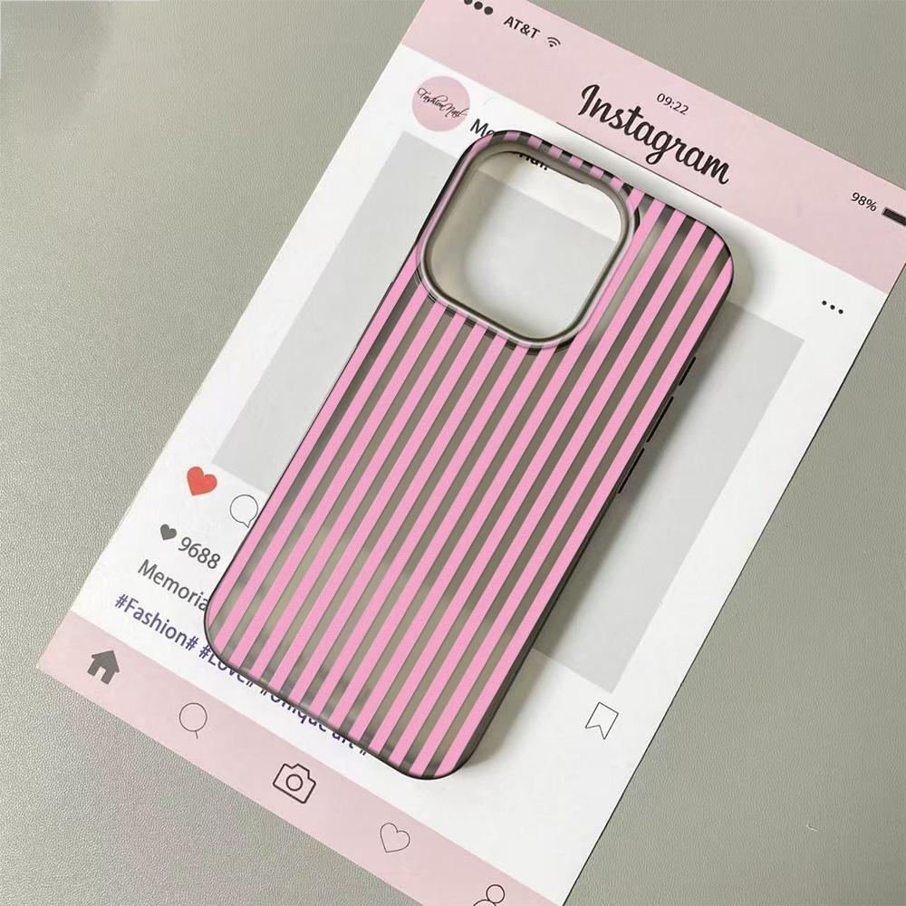 Retro Green Diagonal Stripe Phone Case For IPhone 11Pro 13 15 PIus 14 12Pro 16 17 Pro Max Case 17Air Clear Soft Cover Cases