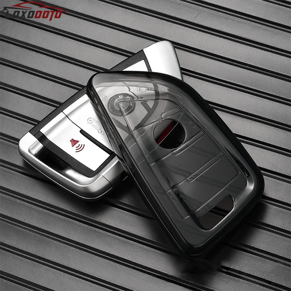 For BMW Serie 1 2 3 4 5 6 7 X3 X1 X2 X4 X5 F15 G05 X6 F16 Z4 M5 F48 F10 F40 G02 G31 G23 G42 F34 IX3 TPU Car Key Fob Case Holder