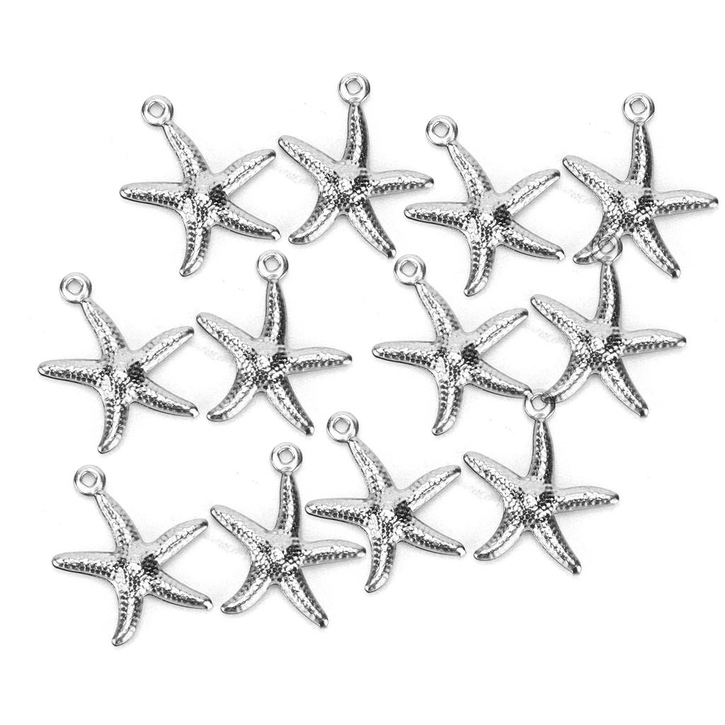 50Pcs Beach Jewelry Hollow Double Sided Unique Design Ocean Starfish Pendant for Bracelet Necklace