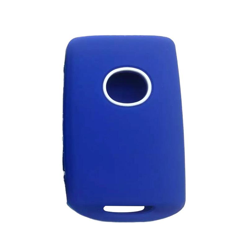 4 Buttons Remote Key Fob Case Cover Shell Blue Silicone Fit for Mazda 3 6 CX-3 CX-5 CX-9 CX-90 CX-50 MX-5 MIATA