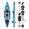 VEVOR Inflatable Kayak, 2-Person Inflatable Recreational Kayak 318kg Capacity, Leak & Puncture-Resistant with Padded Seat, PVC Drop-Stitch Floor