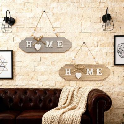 Yousheng Decorative House Sign with Bow Knot Decor Letter Print Hanging Sign Versatile Door Welcome Sign Home Decoration