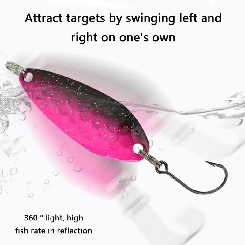 Metal Spoon Fishing Baits Hard Baits Sequined Fishing Spoon Lure Fishing Accessories Wobbler Casting Spinner Baits