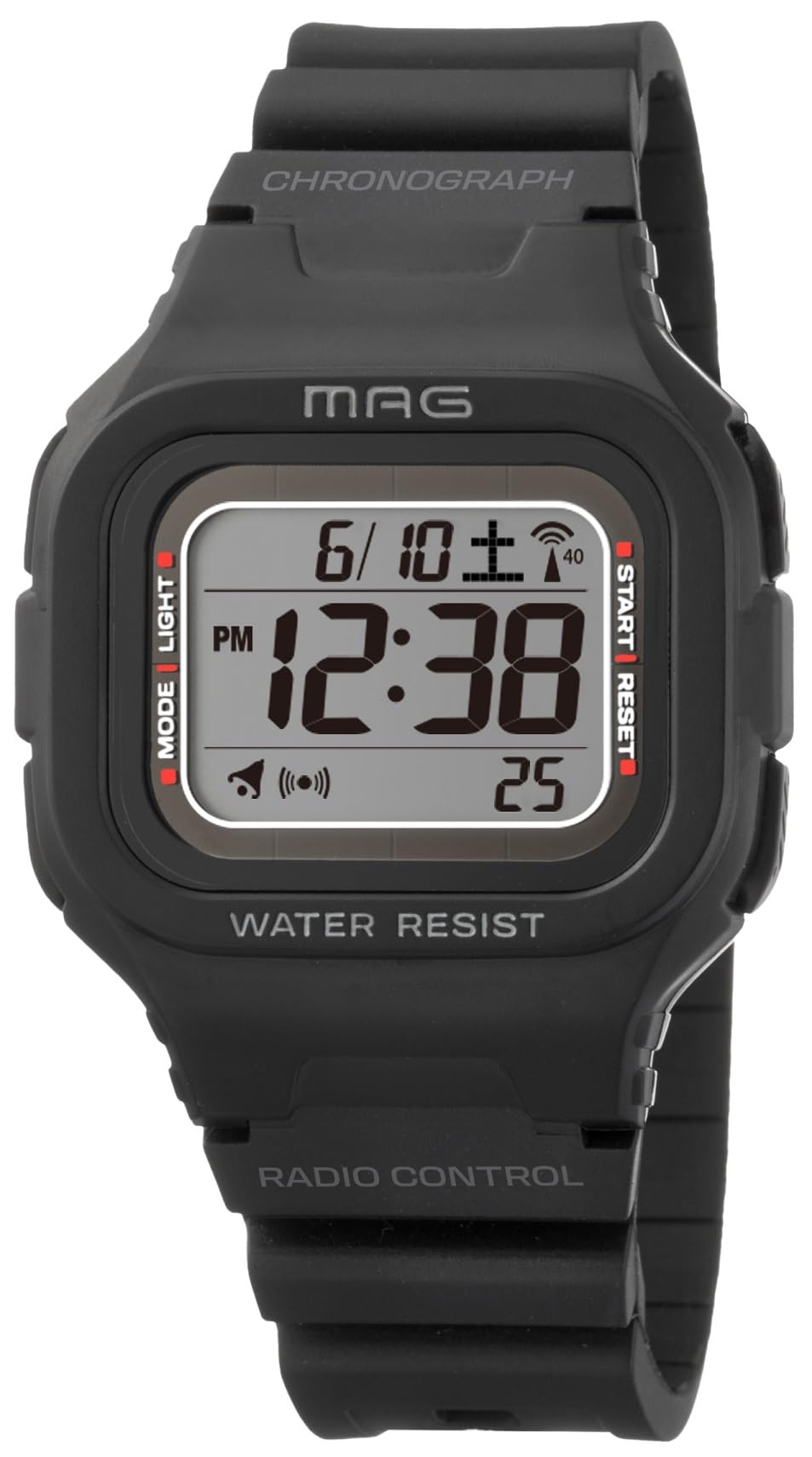 

MAG BK Цифровые полиуретановые Маленькие Подходят для детей MW-550A Часы, Солнечная батарея, Двойное питание, Водонепроницаемые, Ремешок, Размер,