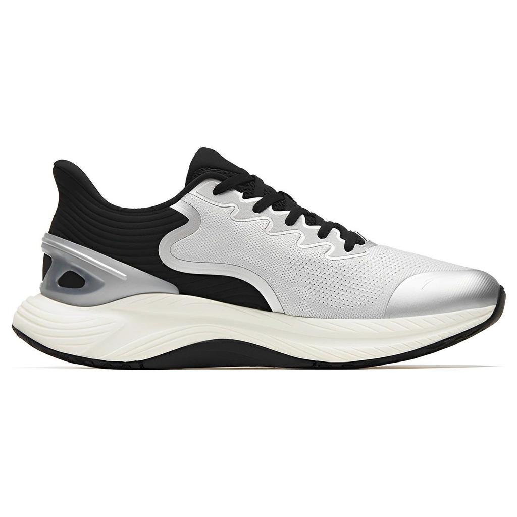 Anta 3.0 Lite Non-Slip Durable Low-Top Running Shoes Men Sneakers Silver Black 112315586-2