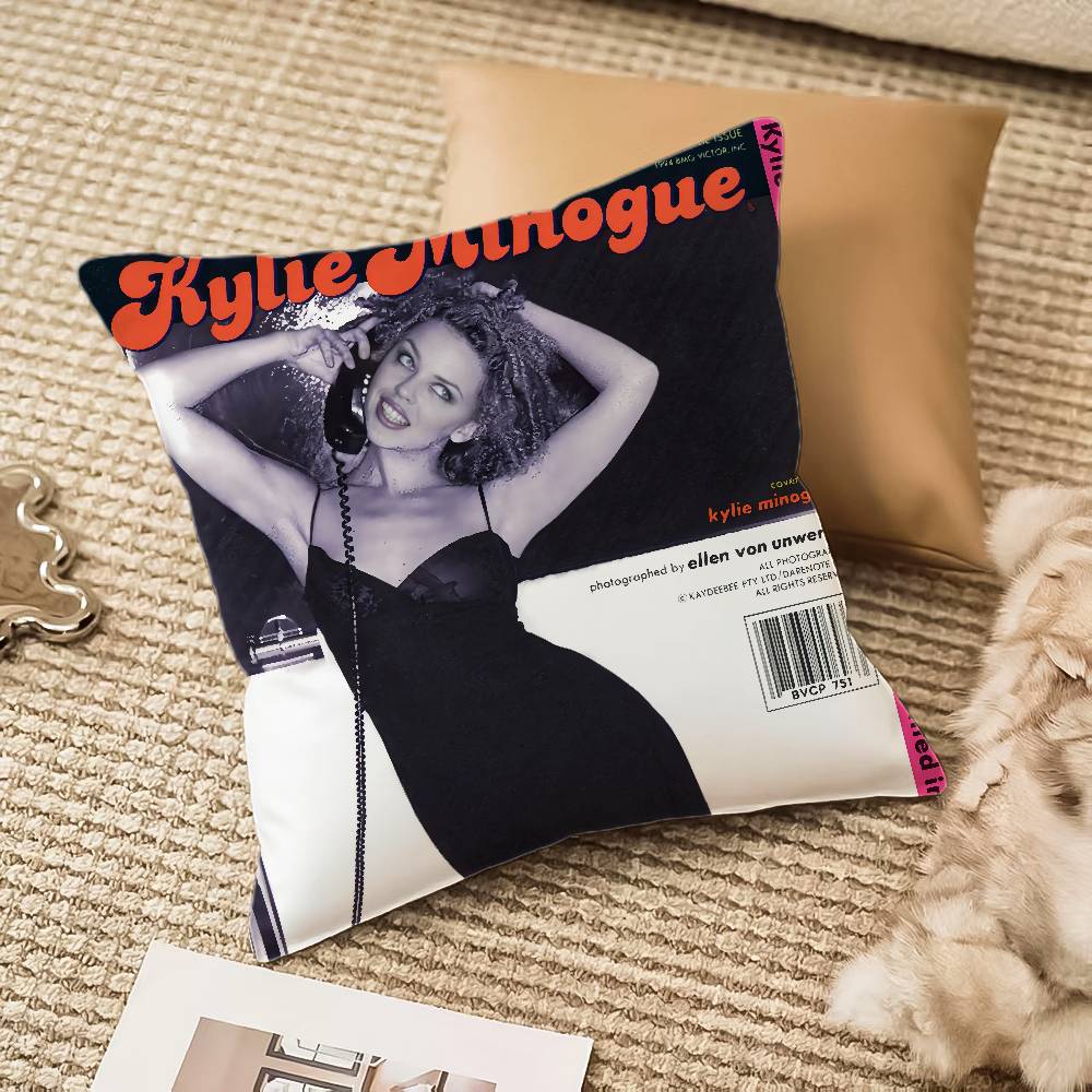 

Singer K-KylieS M-MinogueS Pillow Case Anti-dustmite Invisible zipper Sofa Bed 12x12Inch