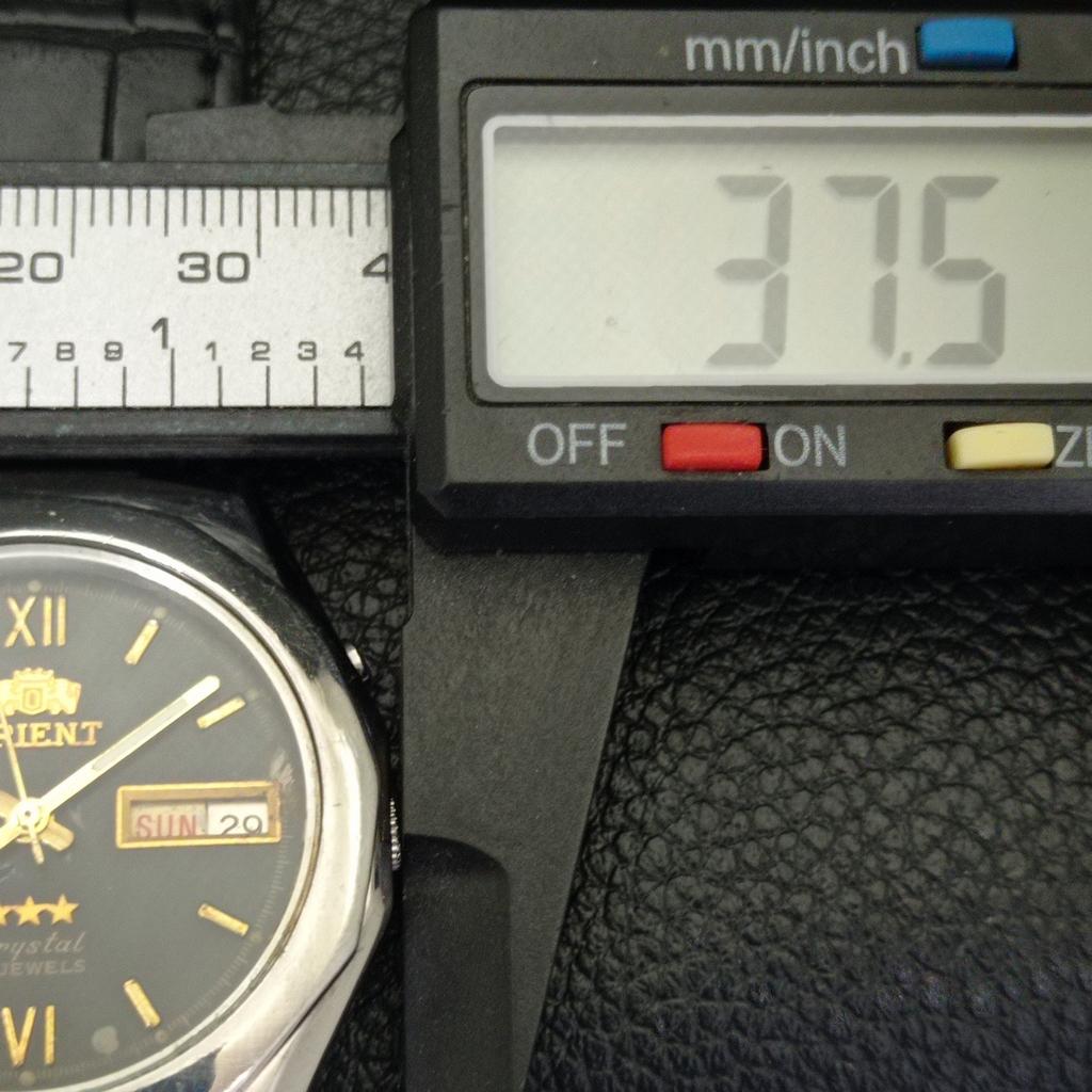 VINTAGE ORIENT CRYSTAL AUTOMATIC 46943 JAPAN MENS ORIGINAL DIAL WATCH A701896-5 R207-a701896