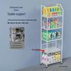 Freestanding Multilayer Snack & Beverage Display Rack for Convenience and Home Use