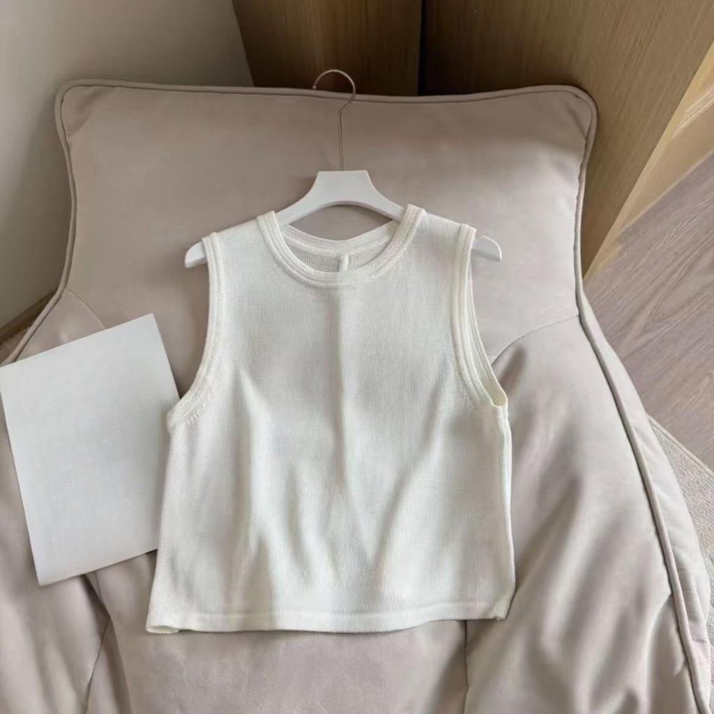 Dopamine Color Sleeveless Summer Top with Back Slit