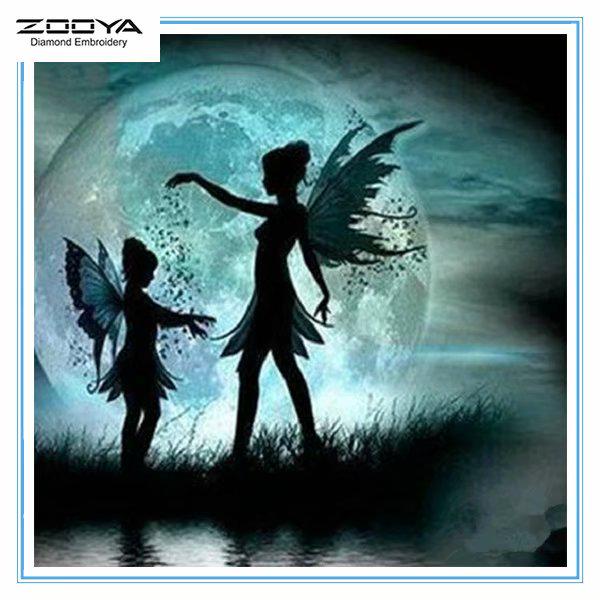 

ЗООЯ DIY 3D круглая алмазная картина Эльф Вышивка крестиком домашний декор