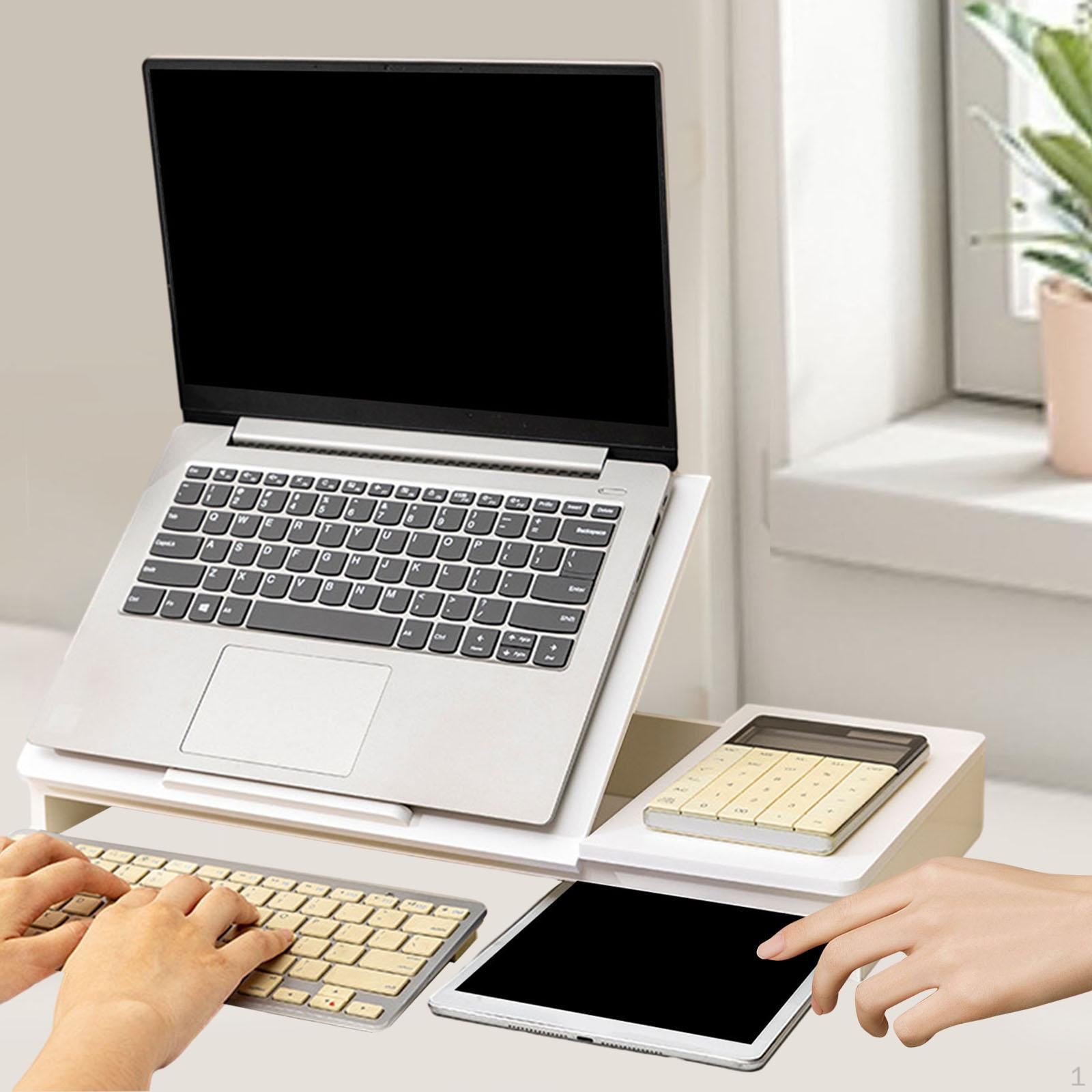 

Wooden Laptop Stand Riser for Desk Foldable Riser, Universal Notebook Holder