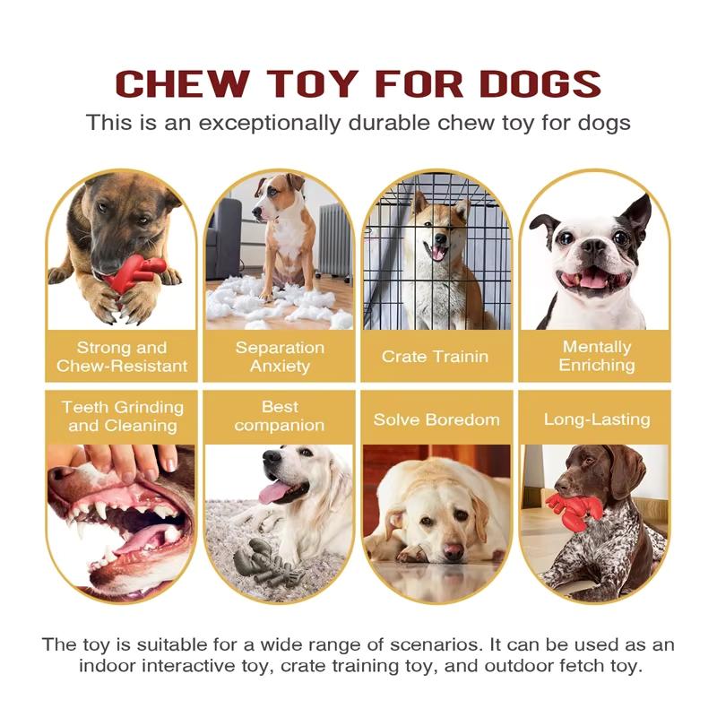 Big Dog Toy Chew Toy Molar Toothbrush Toy Tug-of-War Game Bulldog Anxiety Relief Interactive Lobster Shaped Pet Supplies