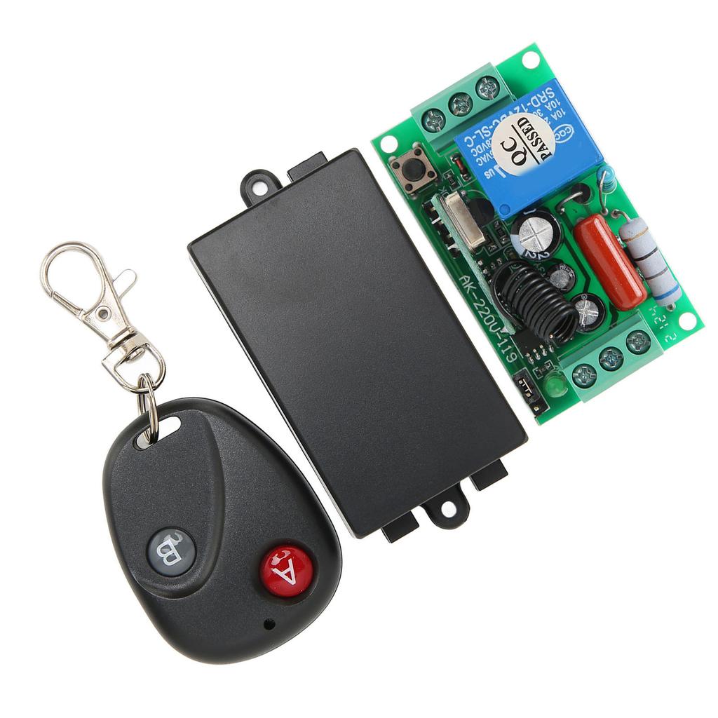 Drahtloser Fernschalter 433 MHZ 10A 1CH RF Fernbedienung Relaisschalter für Rolltor