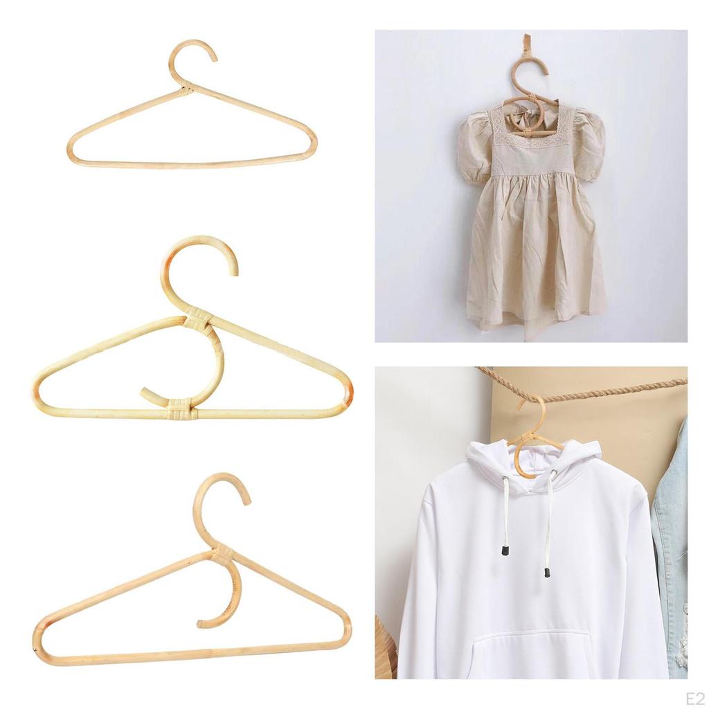 Elegant Rattan Garment Organizer for Kids and Adults