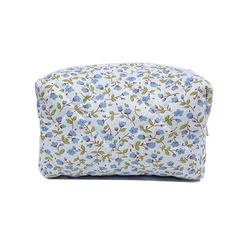 Floral Cosmetic Bag, Small, Fresh and Simple Toilet Bag, Clutch Bag, Portable Storage Bag.