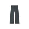 Emerald Solid Color Straight Leg Knitted Casual Pants Women Pants Dark-Green F11W344606F-DG