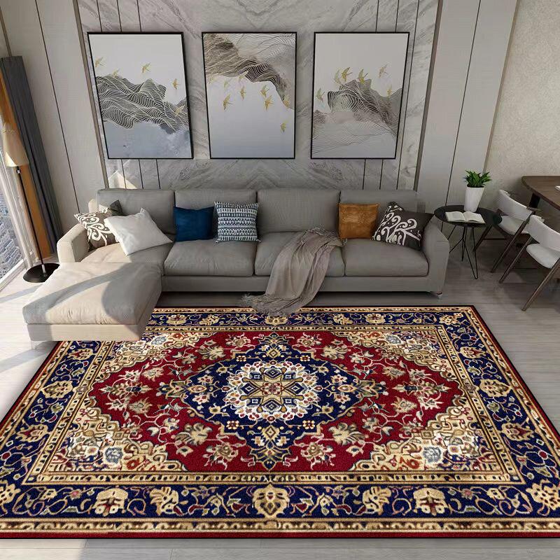 Persian Retro Carpet Living Room Decoration Home Sofa Area Rugs Boho Bedroom Non-slip Rug Hall Coffee Tables Washable Floor Mat