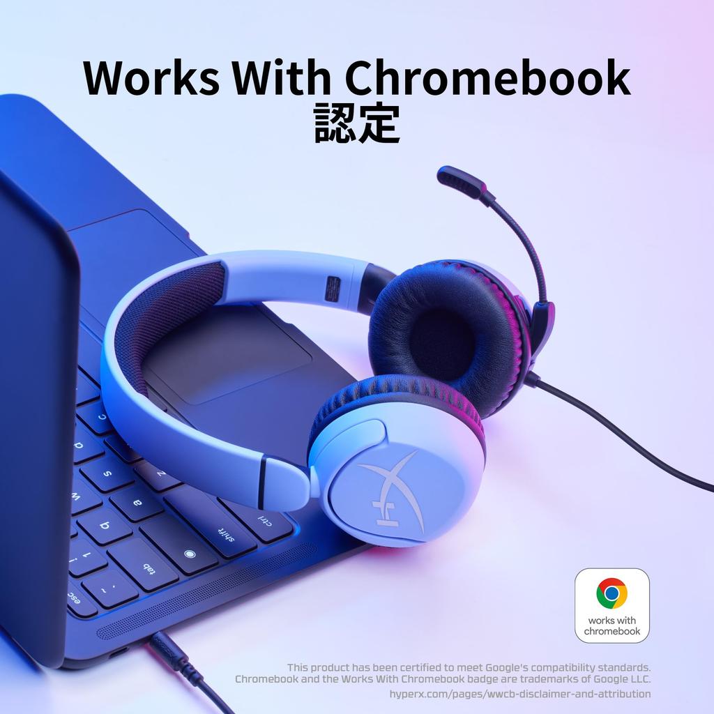 HyperX Cloud Mini Gaming Headset Wired Flip Mute Mic Audio Safeguard Rotating Ear Cups Lavender 7G8F5AA