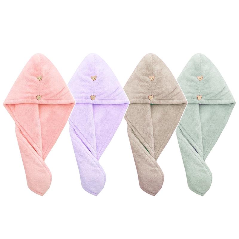 Women's Super Absorbent Quick-Drying Adult Hair Towel - Non-Shedding, Perfect for Long Hair