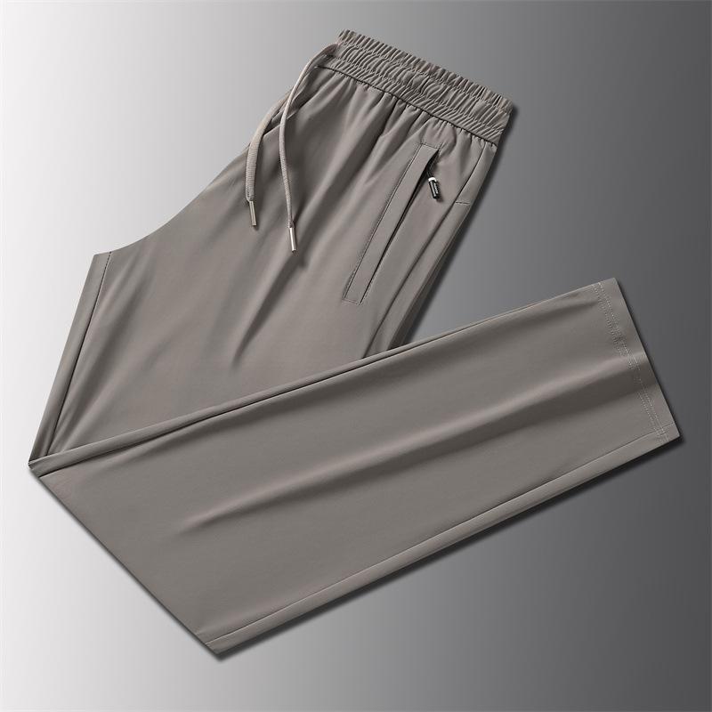 

Men s summer new ice silk casual pants breathable loose pants men s outdoor running sports men s pants large size 7XL