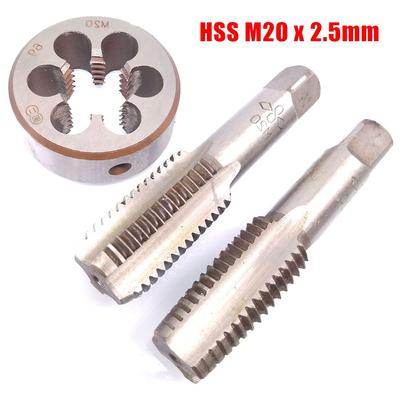 HSS M20 x 2.5mm Κωνικό & Κυλινδρικό Ταπ & Μ20 x 2.5mm Μήτρα Μετρικό Σπείρωμα Δεξιόστροφο