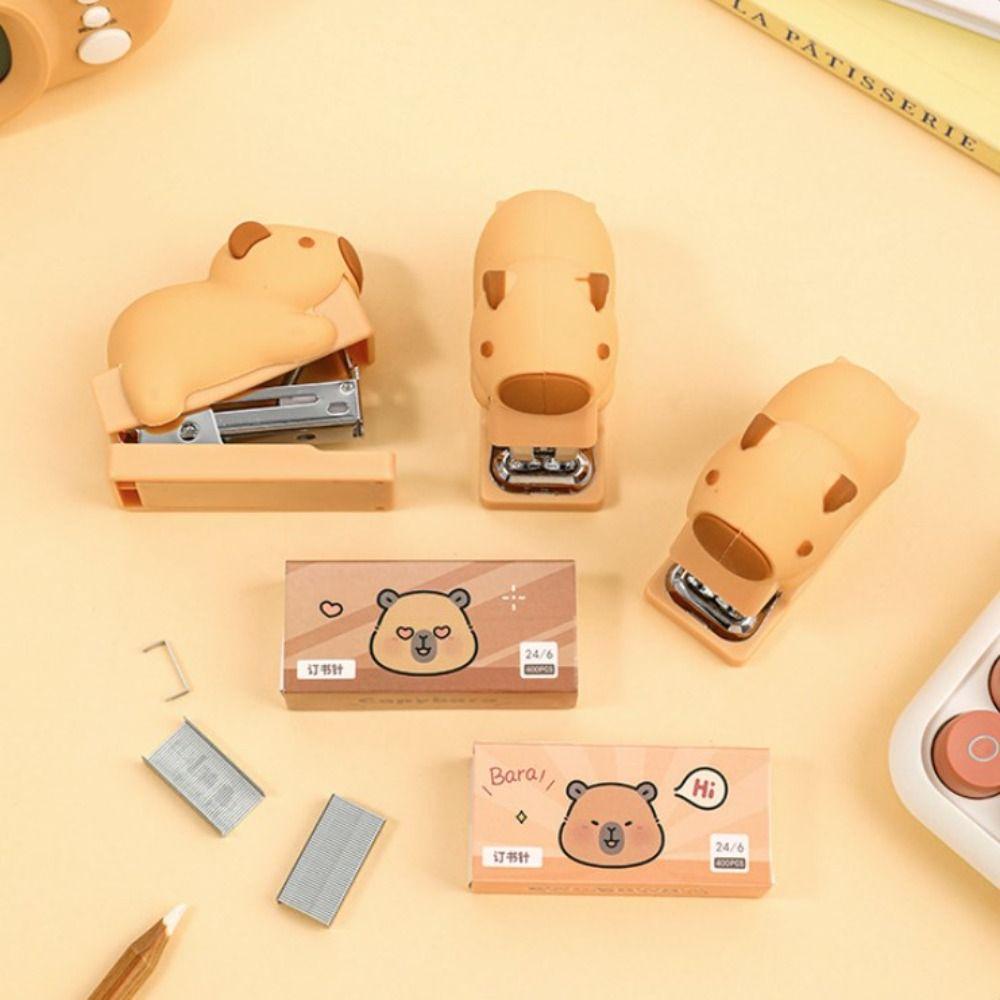 Effortless Labor-Saving Stapler Set Paper Binding Bookbinding Machine  Fixing Tools