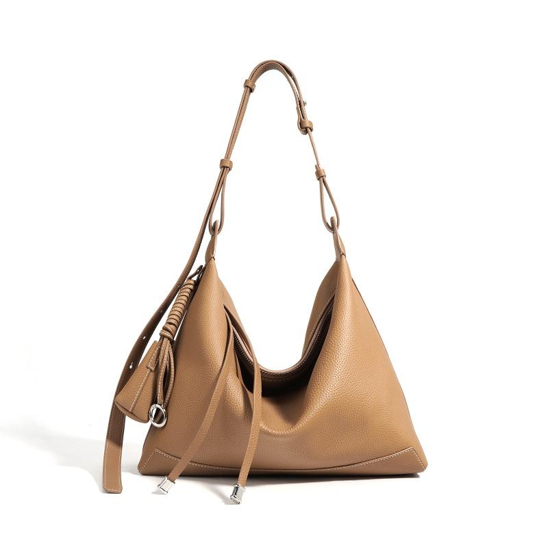 Sheepskin niche lazy wind tote bag new high-end texture commuter messenger bag large-capacity shoulder bag