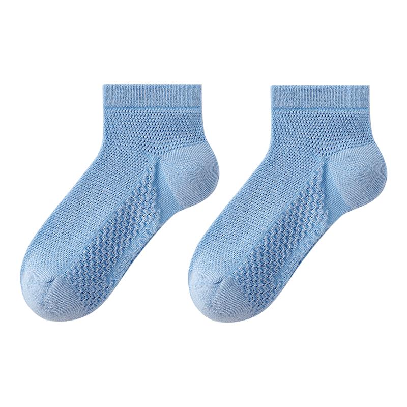 YEEHOO 7A Antibacterial Kids  Breathable Mesh Summer Socks (4 Pairs) L
