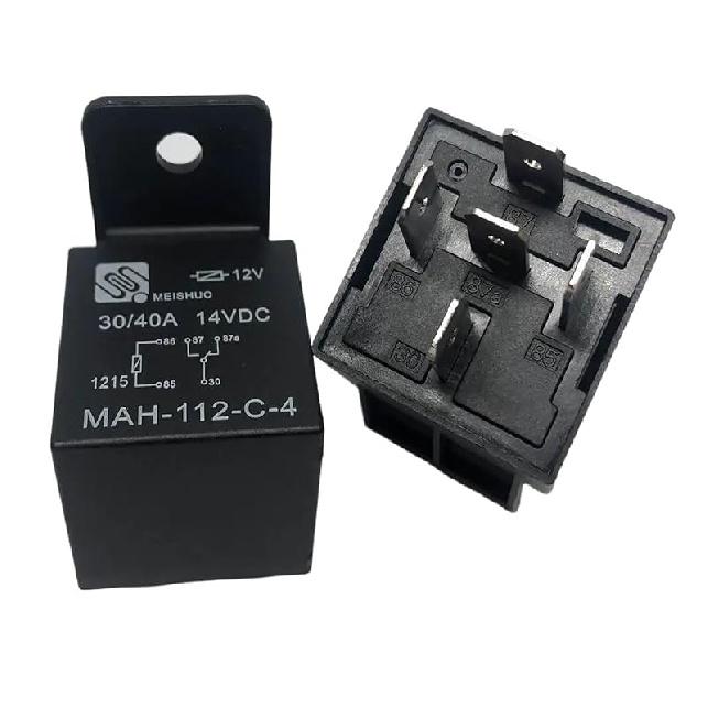 1pcs MAH-112-C-4 (V4-1C-12V-40A) Relay 5-pin; Relay Base (Size : MAH-112-C-4)